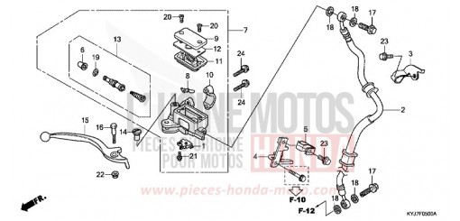 HAUPTBREMSZYLINDER, VORNE ZYLINDER (CBR250R) CBR250RD de 2013